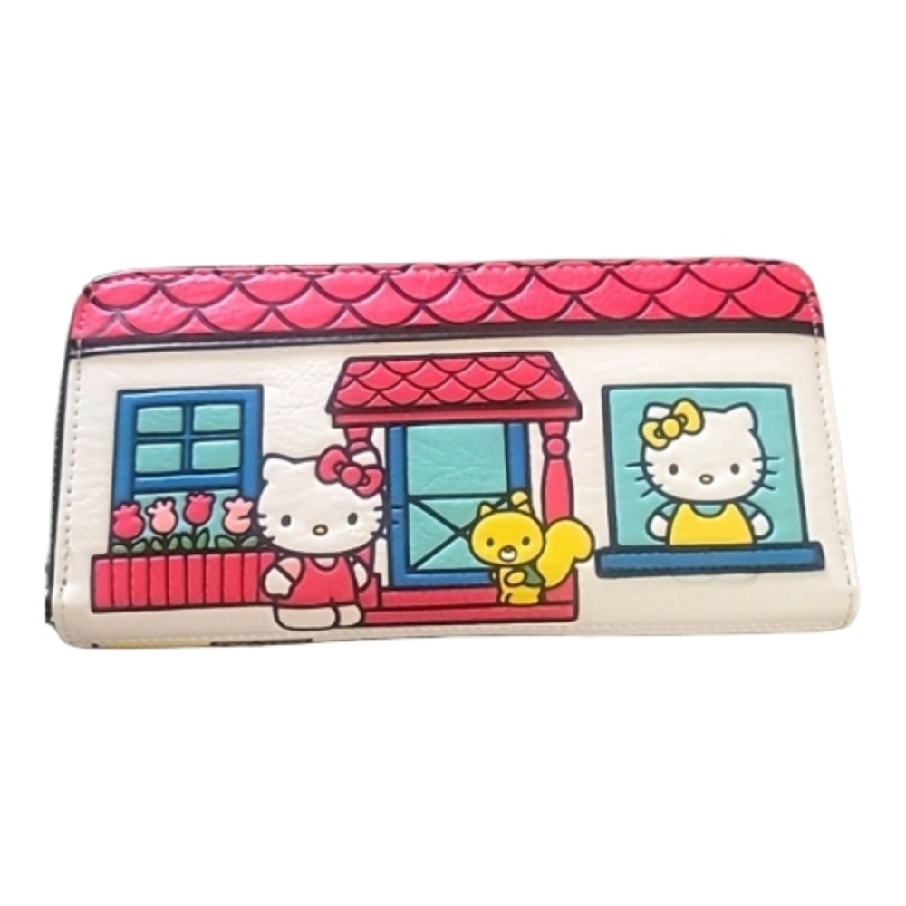 Hello Kitty Wallet with Red and Blue Accents